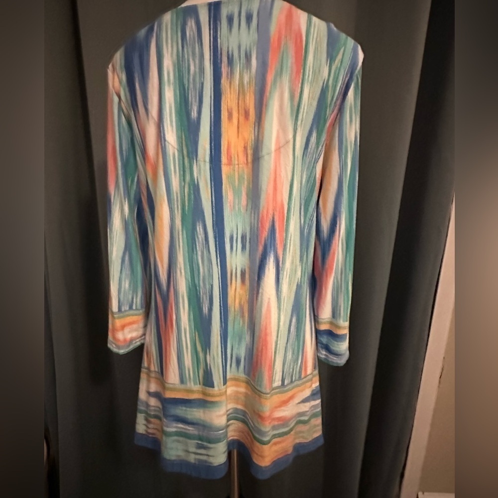 Ruby Rd Multi Color 3/4 Sleeve Top Size M Prelove… - image 5